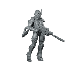 Female Human Covert Operative Agent 2 Sci Miniature 360 Spin 01