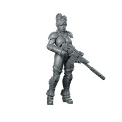Female Human Covert Operative Agent 4 Sci Miniature 360 Spin 01