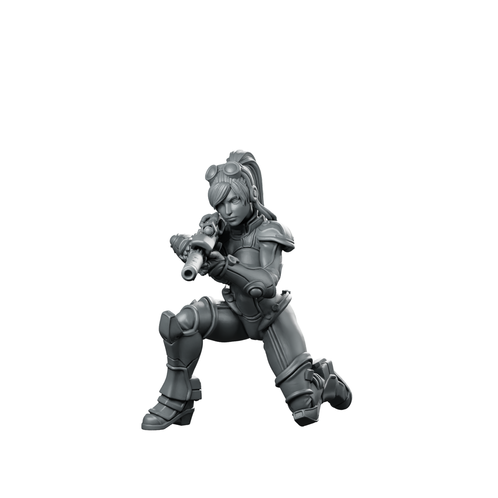 Female Human Covert Operative Agent 5 Miniature Miniature 360 Spin 01