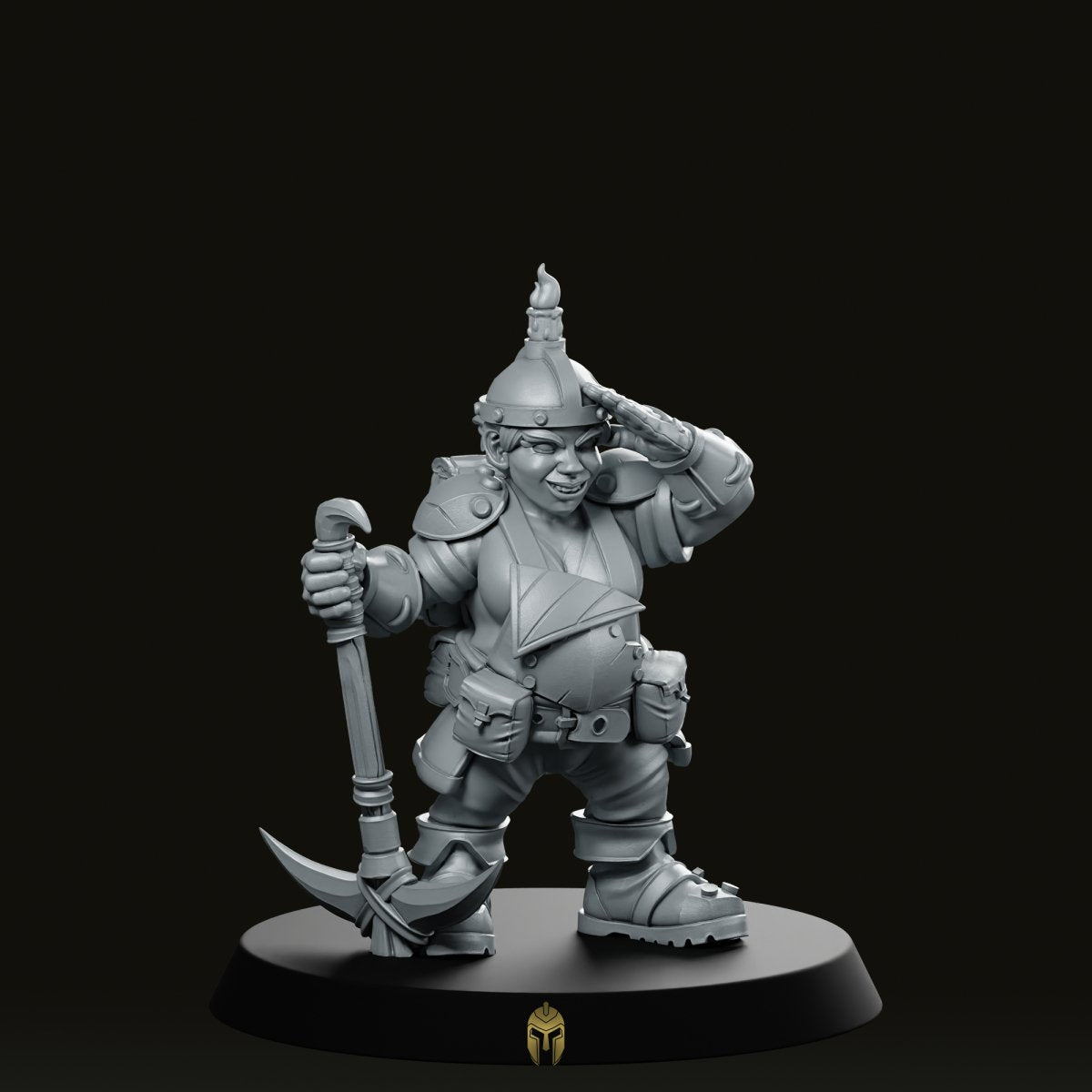 Female Miner Dula Miniature - CastNPlay - We Print Miniatures