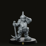 Female Miner Dula Miniature - CastNPlay - We Print Miniatures