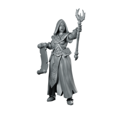 Female Priest 01 Miniature Hooded Priestess Miniature 360 Spin 01
