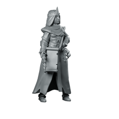 Female Priest 03 Miniature Crowned Cleric Scholar - Galaad - We Print Miniatures