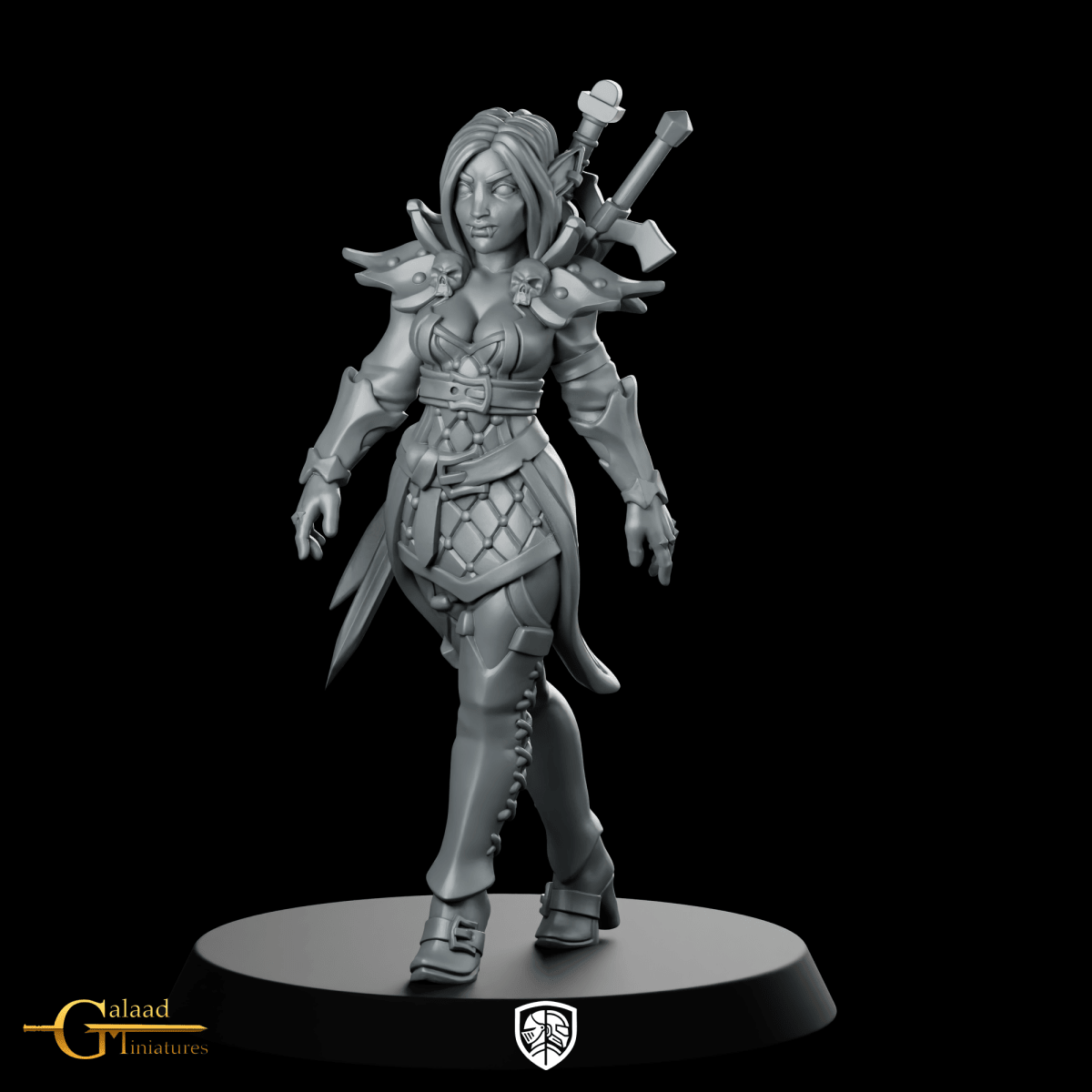 Female Vampire 03 Miniature Vampire Duellist - Galaad - We Print Miniatures