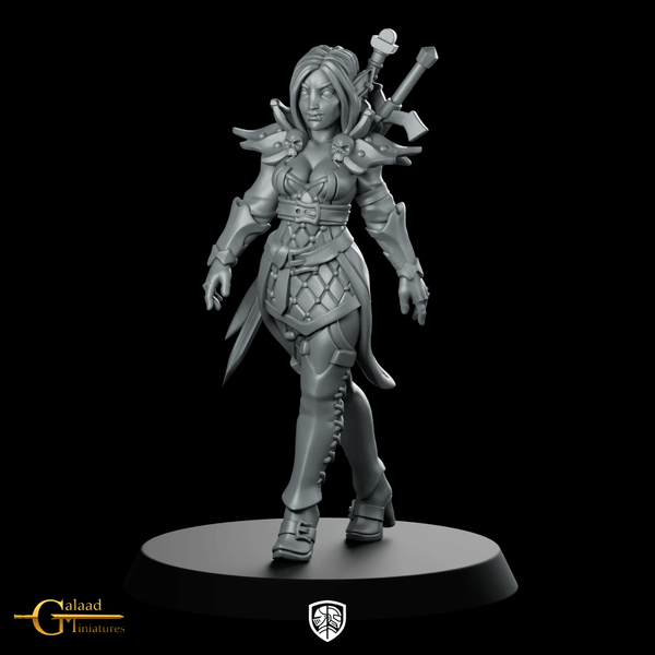 Female Vampire 03 Miniature Vampire Duellist - Galaad - We Print Miniatures