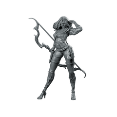 Fenn Miniature Fantasy Female Archer Assassin Rogue - Haito - We Print Miniatures