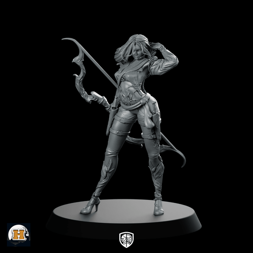 Fenn Miniature Fantasy Female Archer Assassin Rogue - Haito - We Print Miniatures
