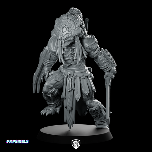 Feral Skull Hunter Argent Leader Miniature Alien Warlord