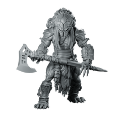 Feral Skull Hunter Berserker Bear Miniature Sci - Fi - Papsikels Miniatures - We Print Miniatures