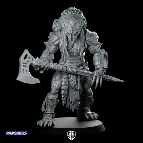 Feral Skull Hunter Berserker Bear Miniature Sci - Fi - Papsikels Miniatures - We Print Miniatures