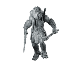 Feral Skull Hunter Ferocious Wolf Miniature Xeno Raider Miniature 360 Spin 01