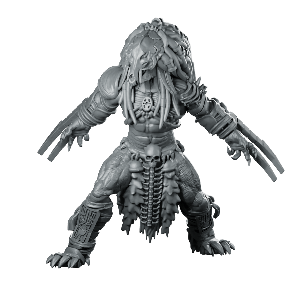 Feral Skull Hunter Immortal Lican Miniature Cyberpunk Xeno - Papsikels Miniatures - We Print Miniatures