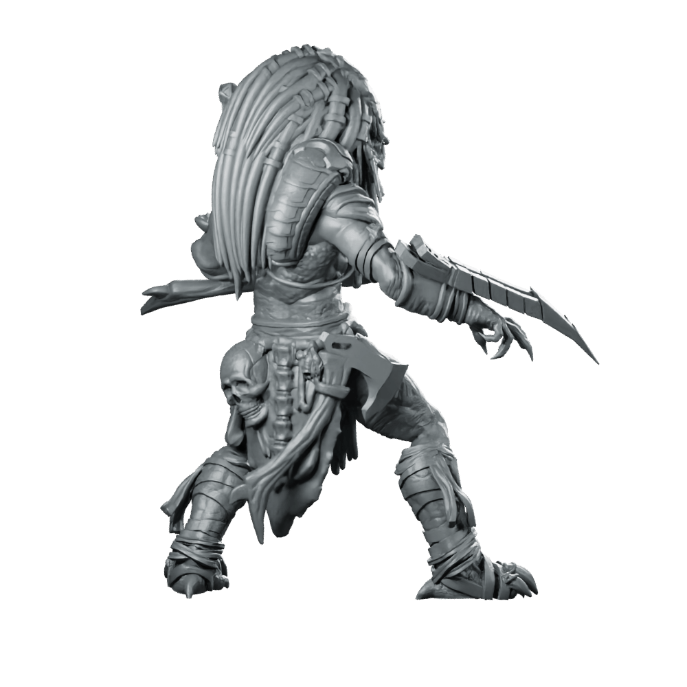 Feral Skull Hunter Stalker Bird 2 Miniature Sci - fi - Papsikels Miniatures - We Print Miniatures