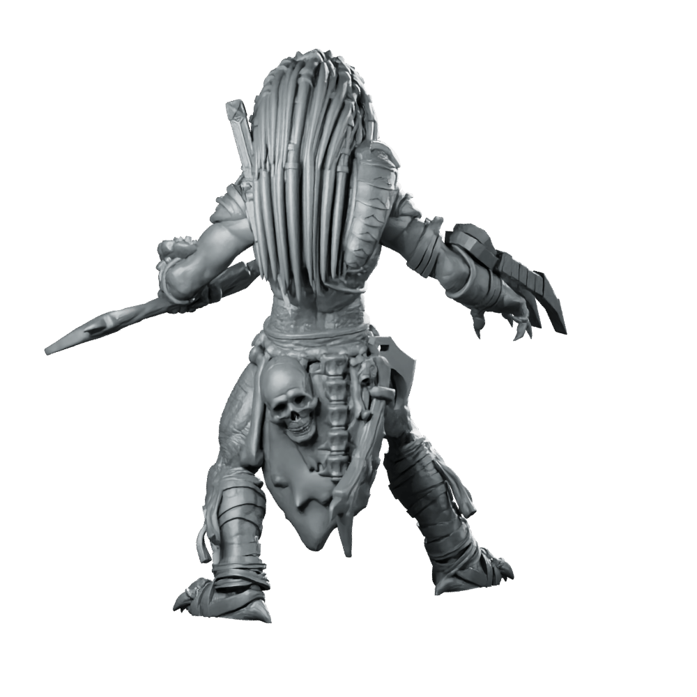 Feral Skull Hunter Stalker Bird 2 Miniature Sci - fi - Papsikels Miniatures - We Print Miniatures
