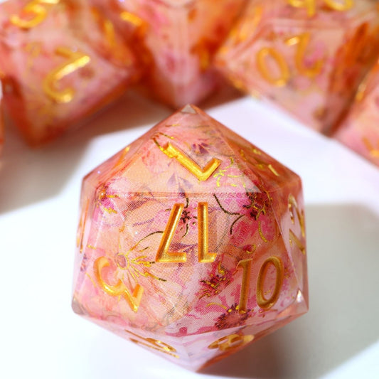 Fey Blossom | Art Core Dice | 7 Piece Set - Tabletop Dominion - We Print Miniatures