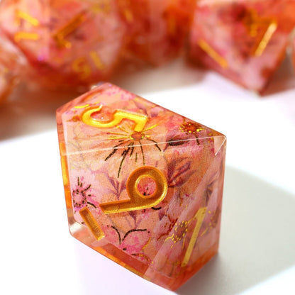 Fey Blossom | Art Core Dice | 7 Piece Set - Tabletop Dominion - We Print Miniatures