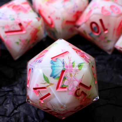 Fey Garden | Art Core Dice | 7 Piece Set - Tabletop Dominion - We Print Miniatures