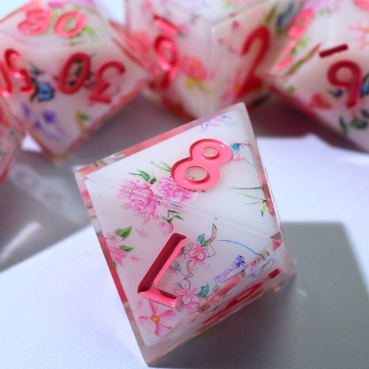 Fey Garden | Art Core Dice | 7 Piece Set - Tabletop Dominion - We Print Miniatures