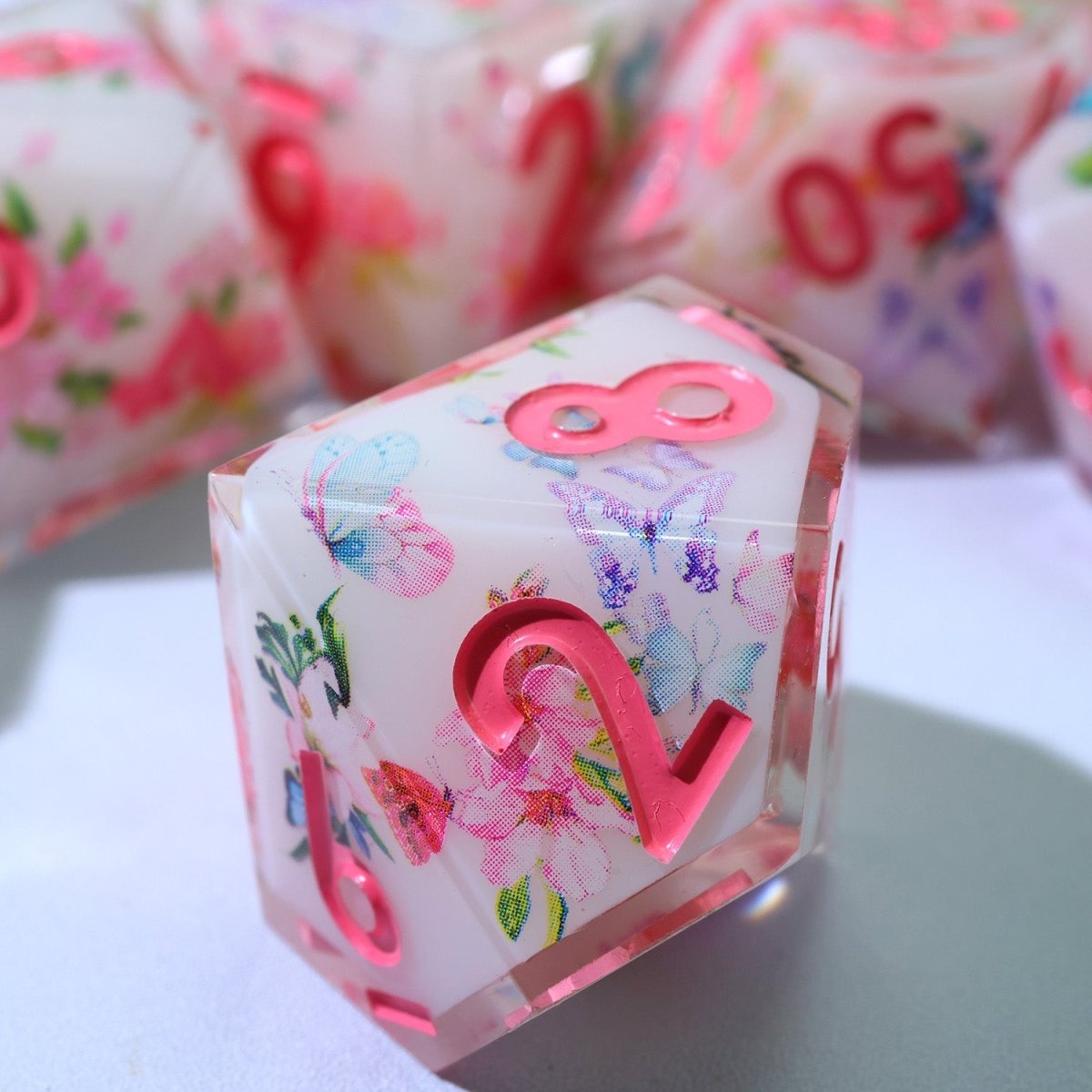Fey Garden | Art Core Dice | 7 Piece Set - Tabletop Dominion - We Print Miniatures