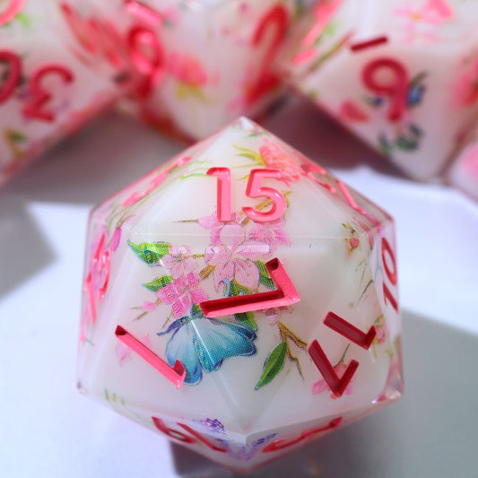Fey Garden | Art Core Dice | 7 Piece Set - Tabletop Dominion - We Print Miniatures
