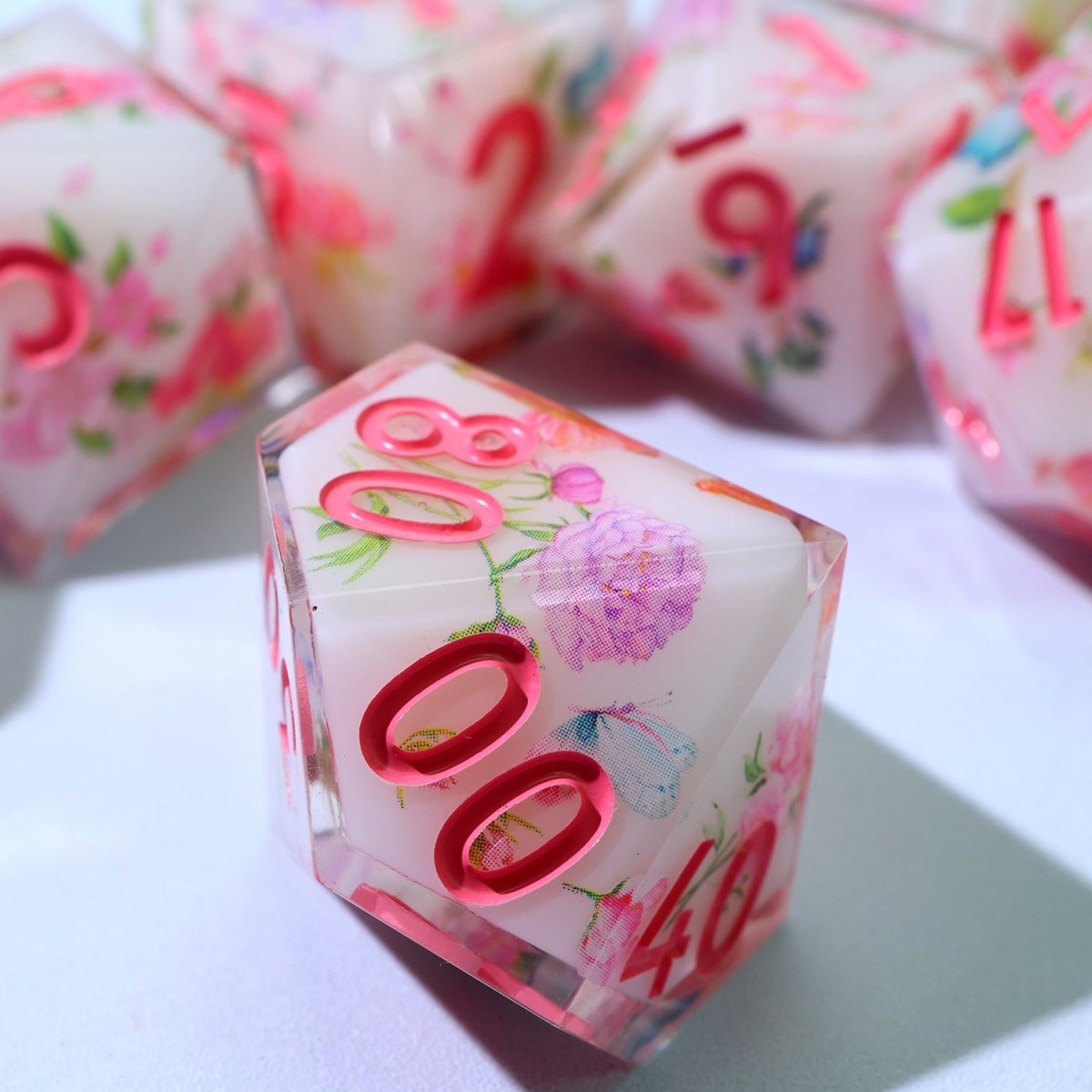 Fey Garden | Art Core Dice | 7 Piece Set - Tabletop Dominion - We Print Miniatures