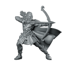 Elf Archer Feydhil LOTR Miniature Dynamic Bow Hero Miniature 360 Spin 01