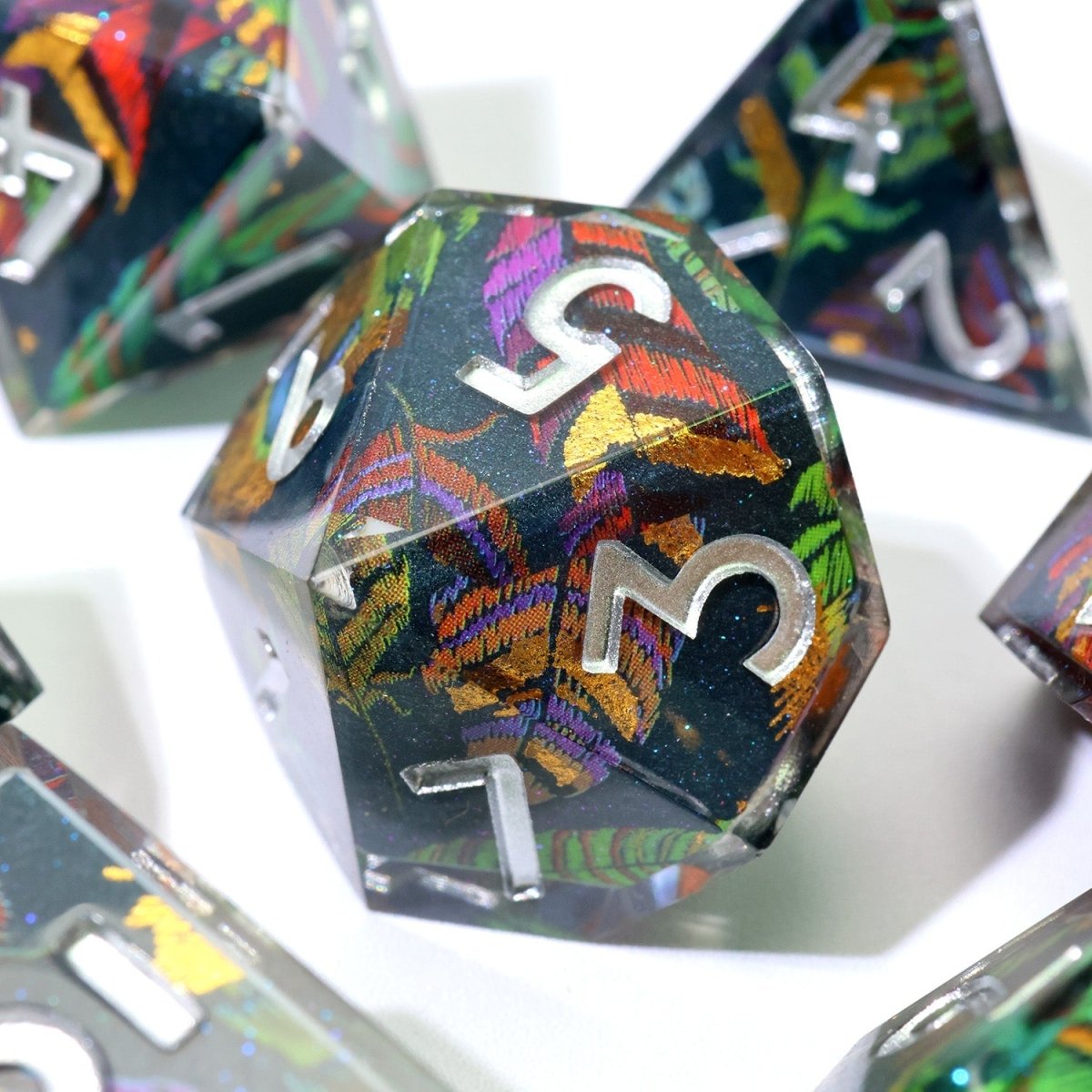 Feyplume | Art Core Dice | 7 Piece Set - Tabletop Dominion - We Print Miniatures