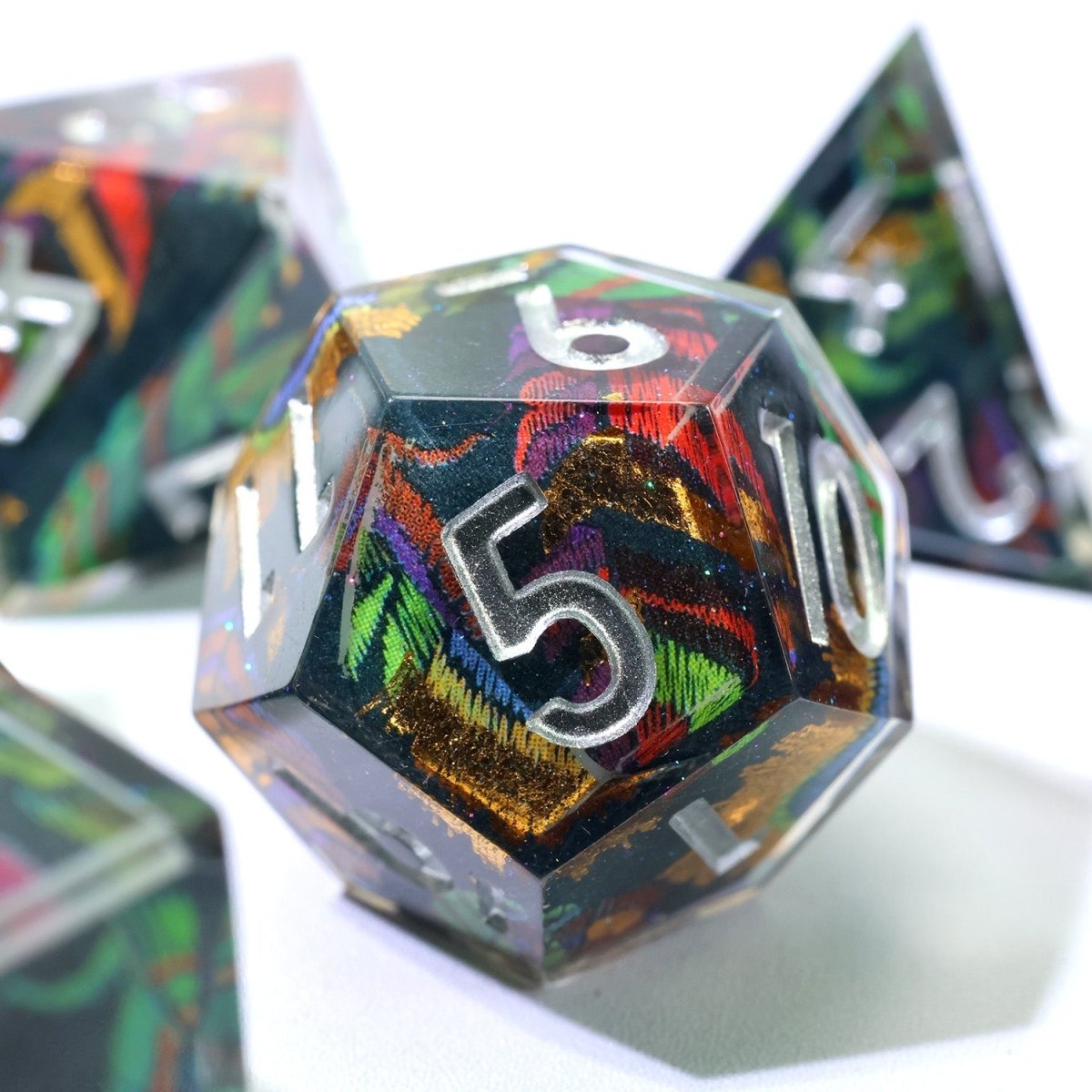 Feyplume | Art Core Dice | 7 Piece Set - Tabletop Dominion - We Print Miniatures