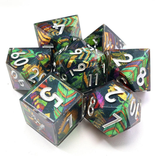 Feyplume | Art Core Dice | 7 Piece Set - Tabletop Dominion - We Print Miniatures