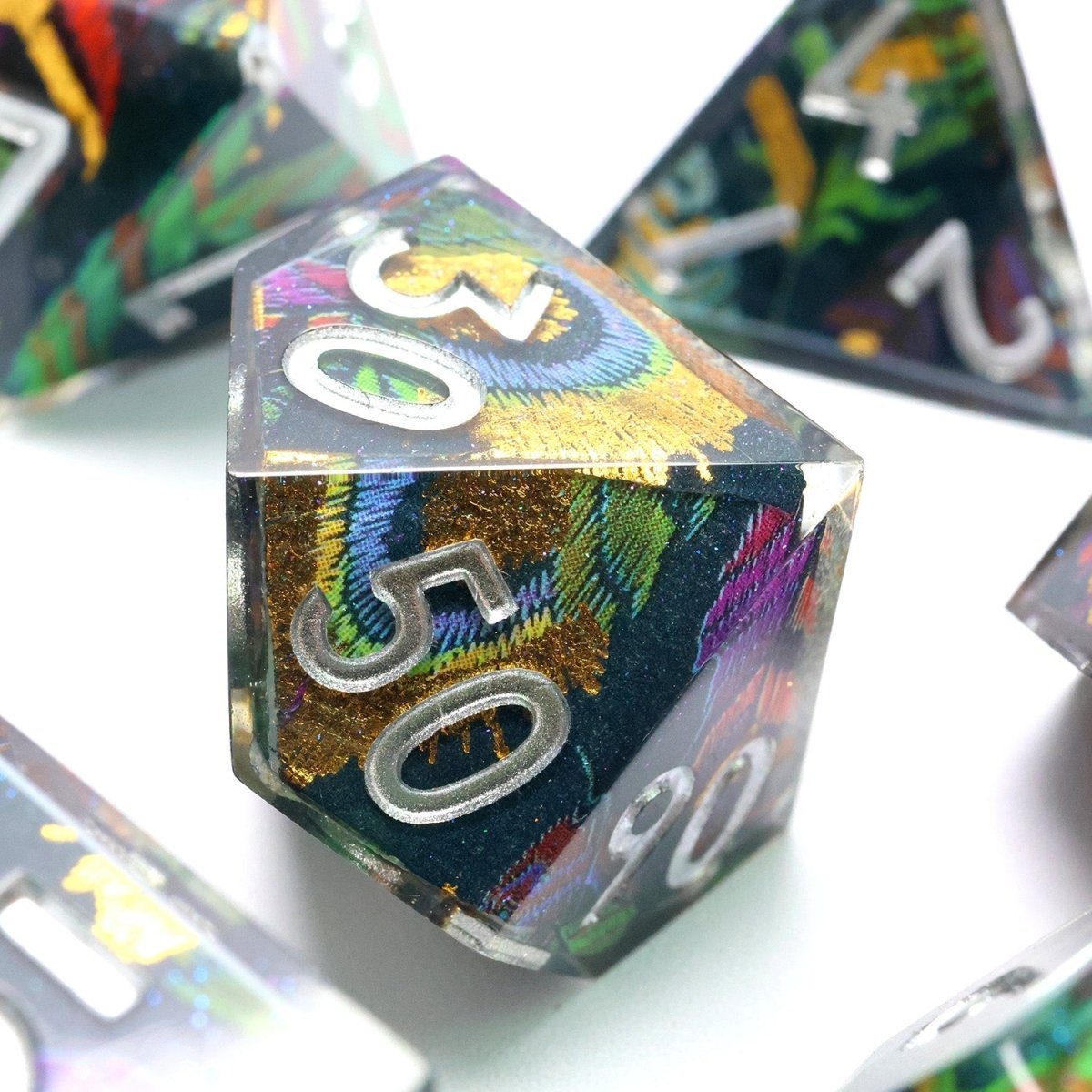 Feyplume | Art Core Dice | 7 Piece Set - Tabletop Dominion - We Print Miniatures
