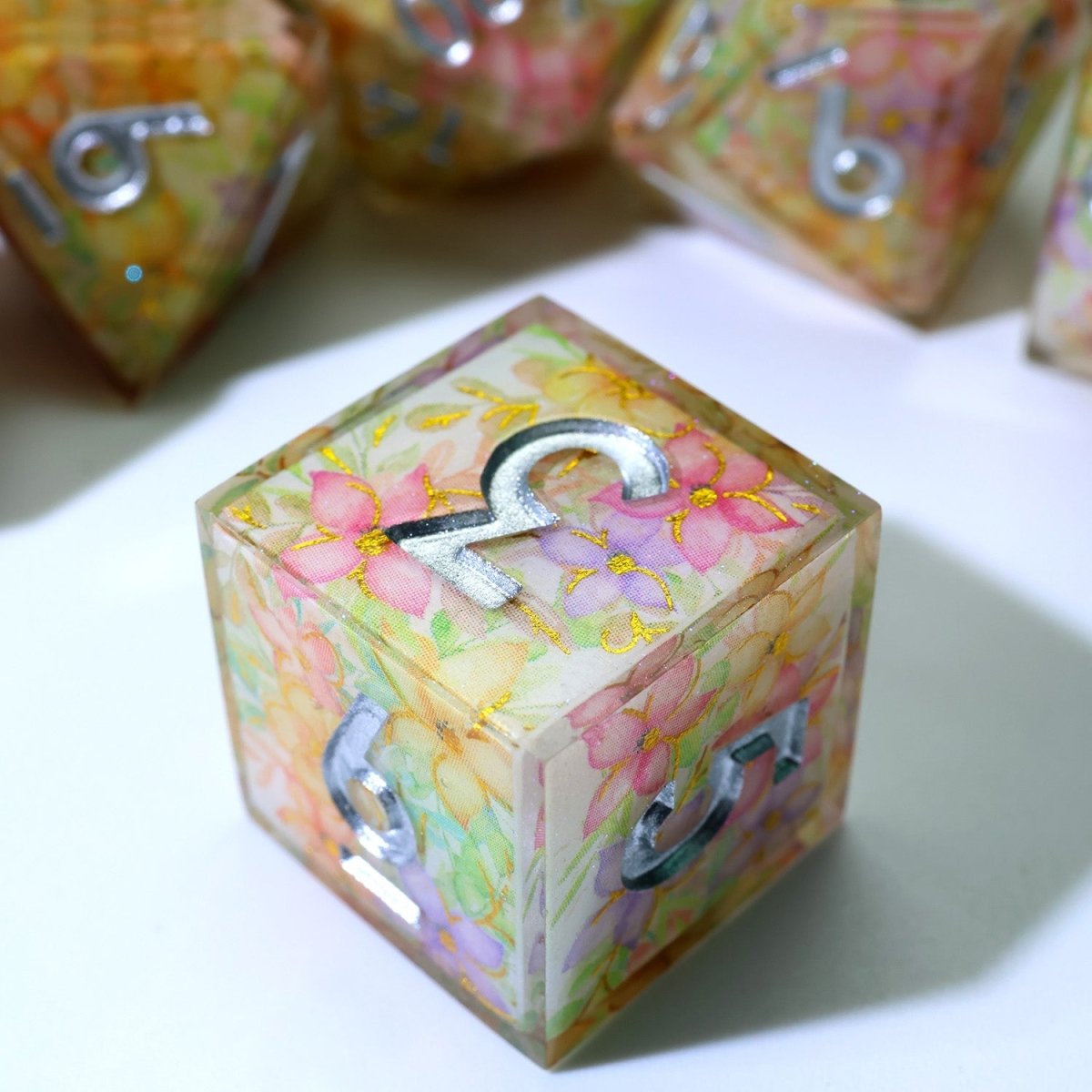 Feywild Bloom | Art Core Dice | 7 Piece Set - Tabletop Dominion - We Print Miniatures