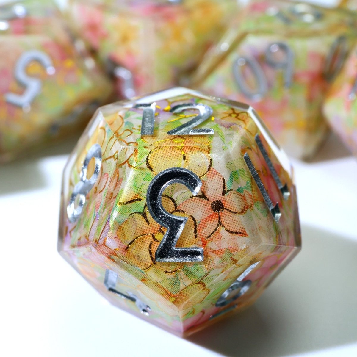 Feywild Bloom | Art Core Dice | 7 Piece Set - Tabletop Dominion - We Print Miniatures