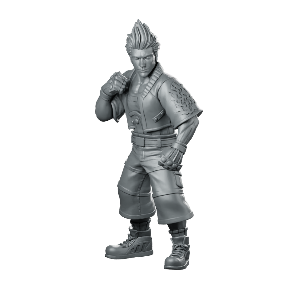 Ff Zell Miniature Brawler Hero Miniature 360 Spin 01