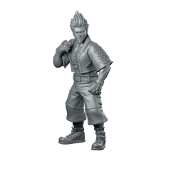 Ff Zell Miniature Brawler Hero Miniature 360 Spin 01