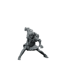 Fiona Spark Quinn 01 Miniature Cyberpunk Gunslinger Heroine Miniature 360 Spin 01