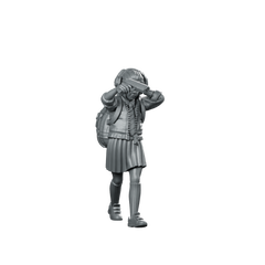 Fiona Spark Quinn 02 Miniature Cyberpunk Sharpshooter Miniature 360 Spin 01
