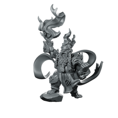 Vulcan Dwarves Fire Casters A Miniature Resin Wizard Miniature 360 Spin 01
