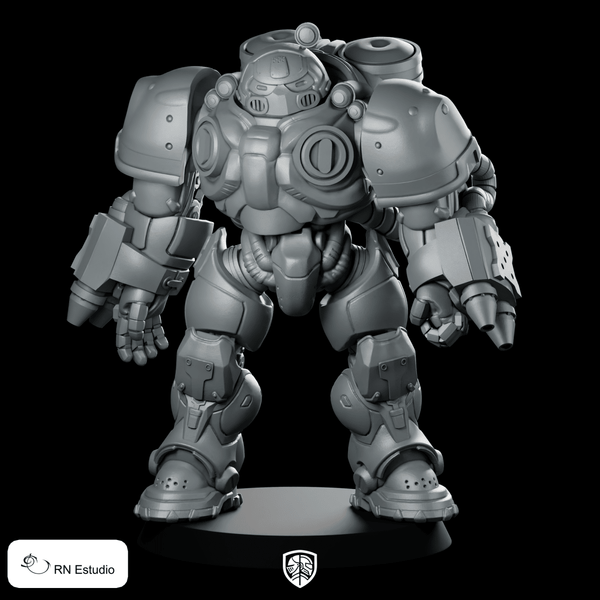 Firebat 1 Miniature Armoured Golem - RN Estudio - We Print Miniatures