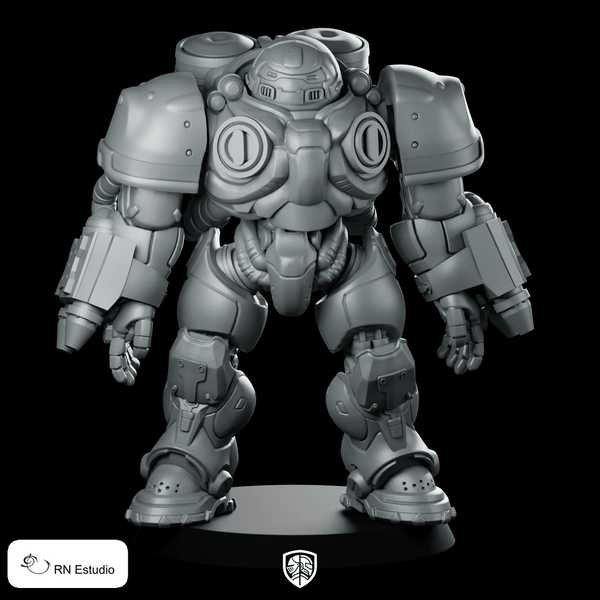 Firebat 3 Miniature Armoured Golem - RN Estudio - We Print Miniatures