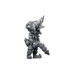Christmas Firework Shooter Miniature Goblin Pyrotechnic Trickster RPG - CastNPlay - We Print Miniatures