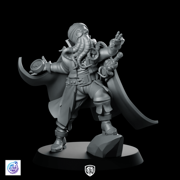 First Officer Mindhost Miniature Eldritch Pirate Horror Resin - CastNPlay - We Print Miniatures