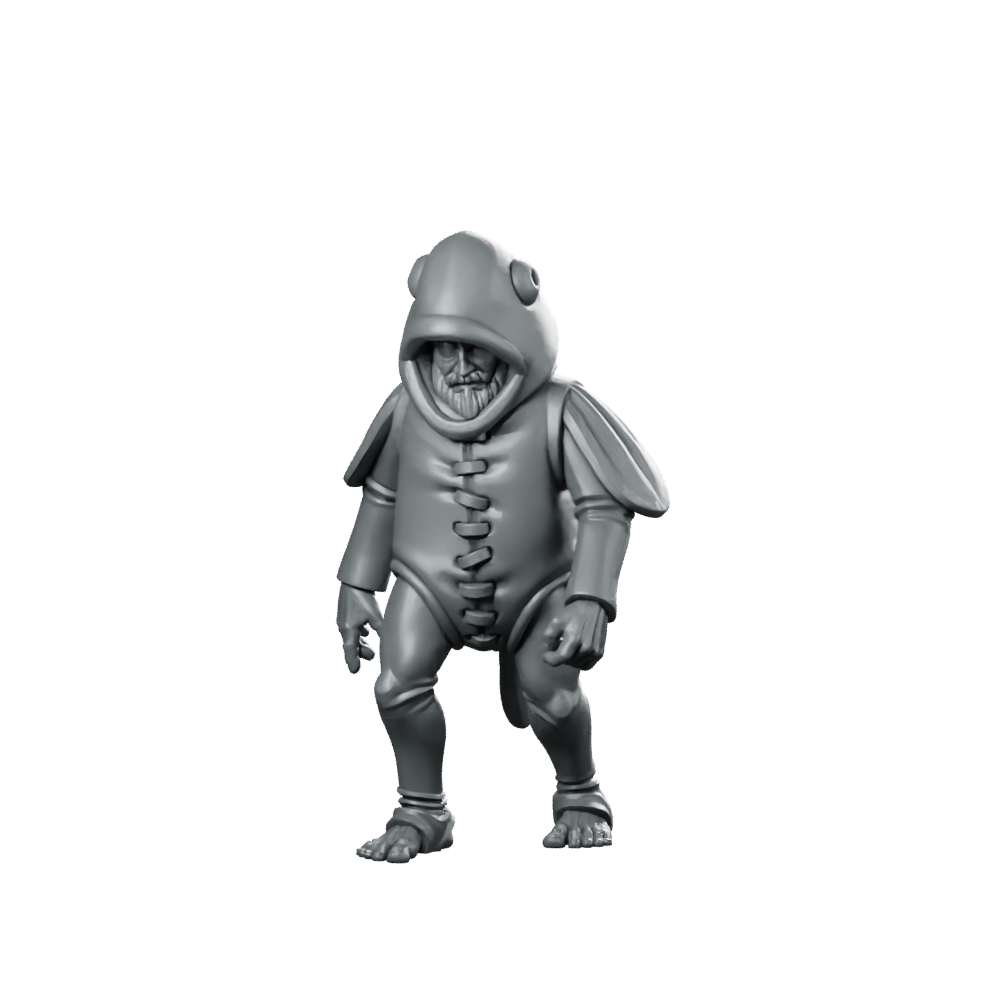Fishy Costume Miniature Disguise NPC Coastal Comedy Miniature 360 Spin 01