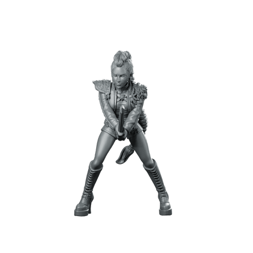 Concert Demon Hunter Rumi 2 Miniature Sci - Fi Swordfighter - Papsikels Miniatures - We Print Miniatures
