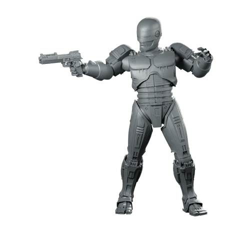 Battle Cop Cyborg Series 2A Miniature Resin Sci-Fi Miniature 360 Spin 01