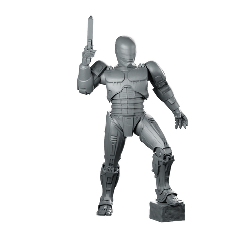 Battle Cop Cyborg Series 2 B Miniature Resin Miniature 360 Spin 01