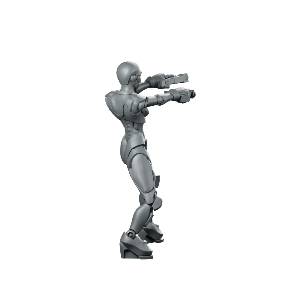 Fkmsa Sexy Droid Agent 1 Miniature Cyberpunk Operative - Papsikels Miniatures - We Print Miniatures