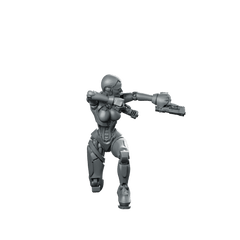 Fkmsa Sexy Droid Agent 3 Miniature Cyberpunk - Papsikels Miniatures - We Print Miniatures
