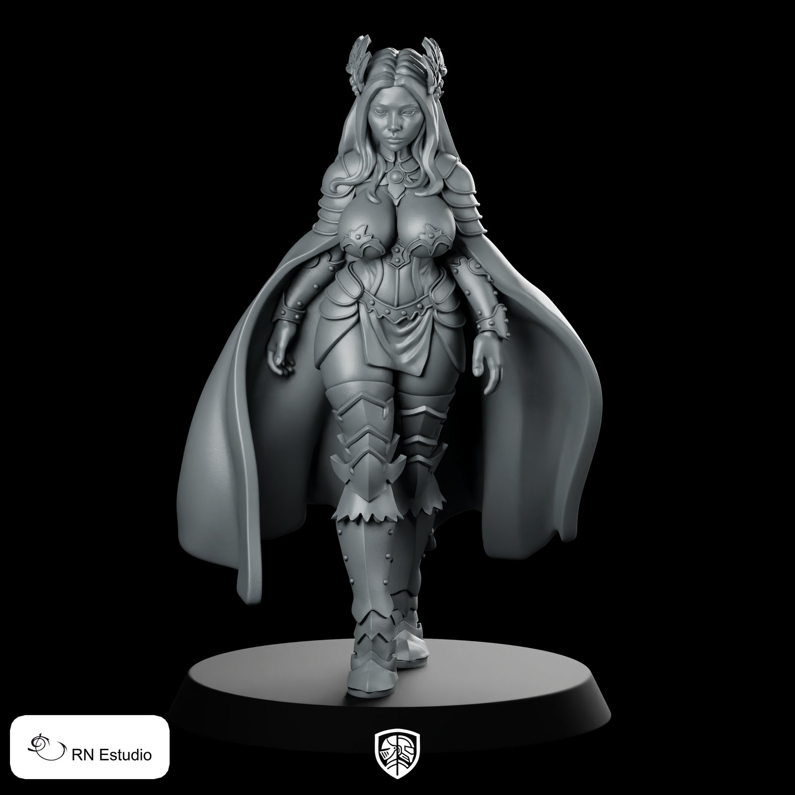 Flavia Miniature Regal Armored Female Hero Fantasy