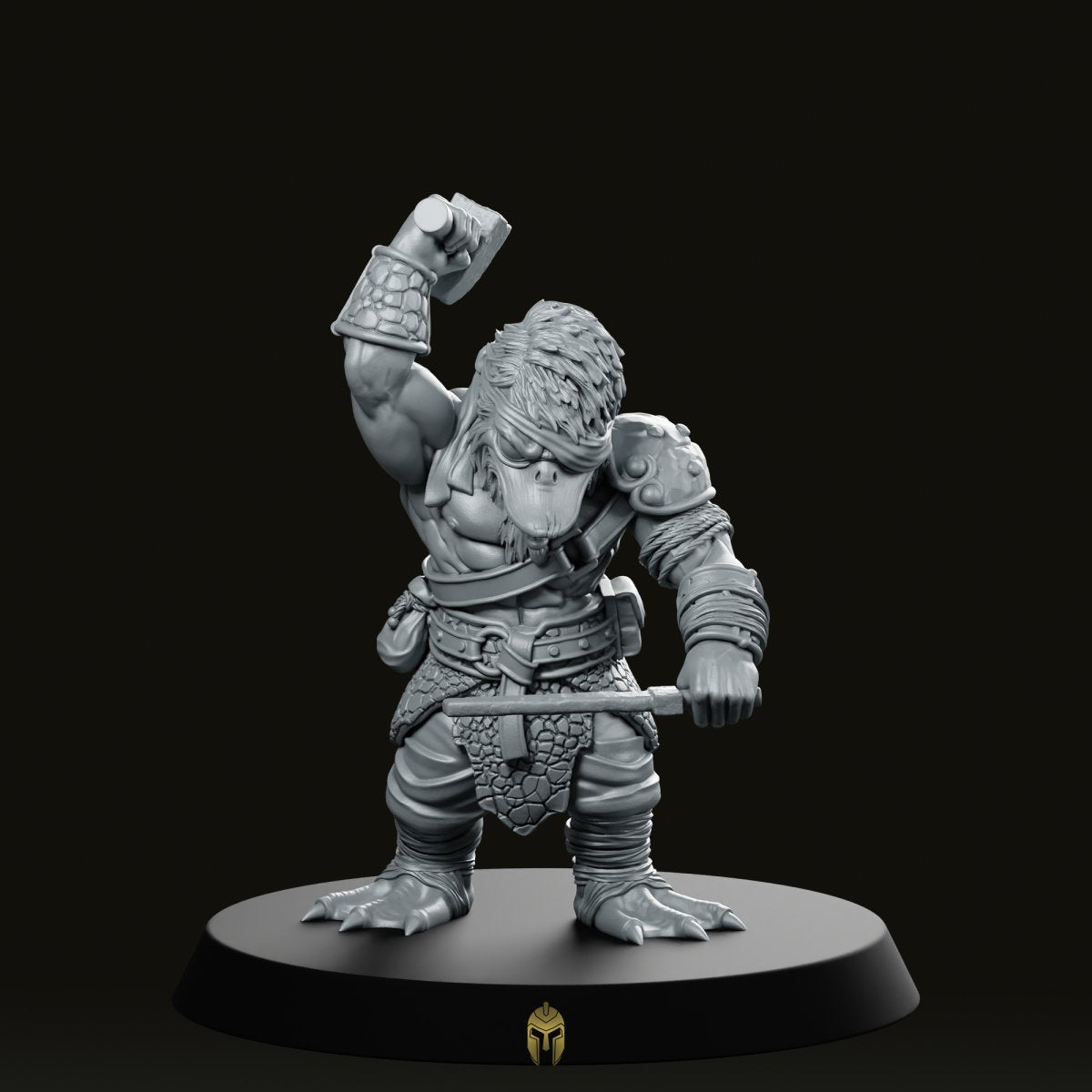 Flavio The Blacksmith Mallard Artisan Miniature -Papsikels Miniatures - We Print Miniatures