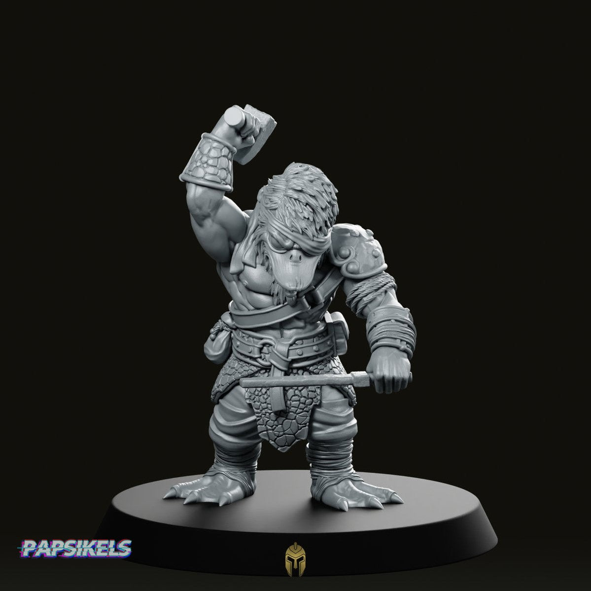 Flavio The Blacksmith Mallard Artisan Miniature -Papsikels Miniatures - We Print Miniatures
